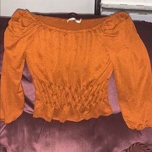 burnt orange top
